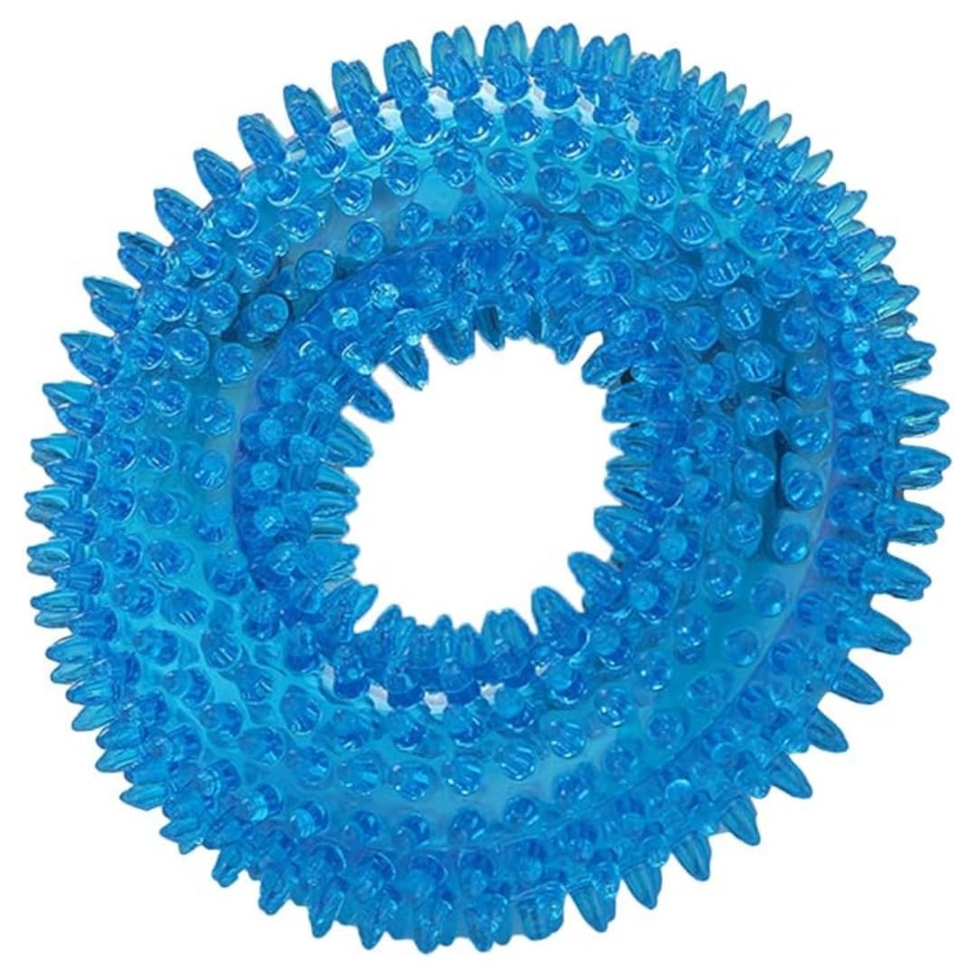 POLKA 100% Natural Rubber Squeaky Ring Dog Toys | Interactive Dog Toy for Aggressive Chewers | Good Health, Teething and Chewing for Pet Dog | Safe & Non-Toxic Pet Toys for Small Dogs and Puppies (B0CJ9FS27L) Amazon Price History, Amazon Price Tracker