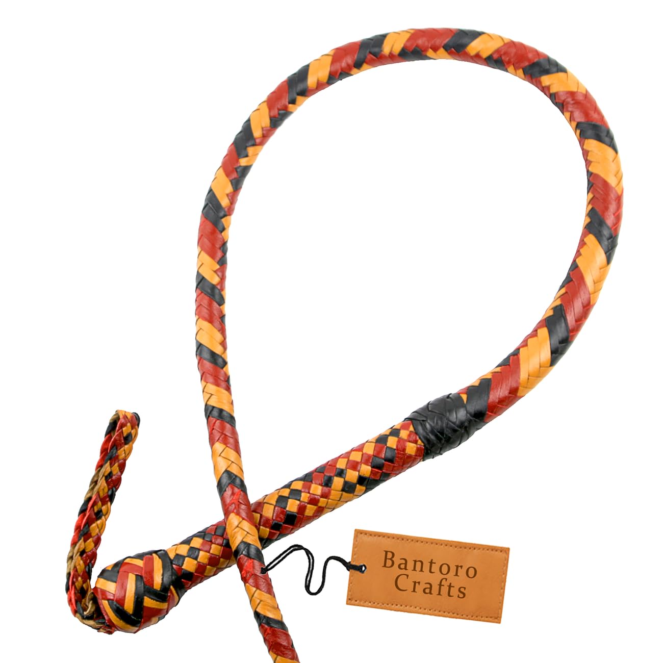 Frusta in Pelle di Canguro Bullwhip16 Trecce Fili Pelle Intrecciata Robusta Pancia a Frusta e Imbottitura Interna in Pelle Frusta Che schiocca Forte