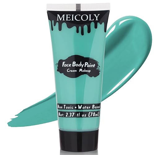 Miniatura 29 de MEICOLY Pintura Facial y Corporal Verde Claro (2.37 Oz), Rellenos para Calcetines de Navidad, Pintura Facial Verde Lima para Halloween SFX