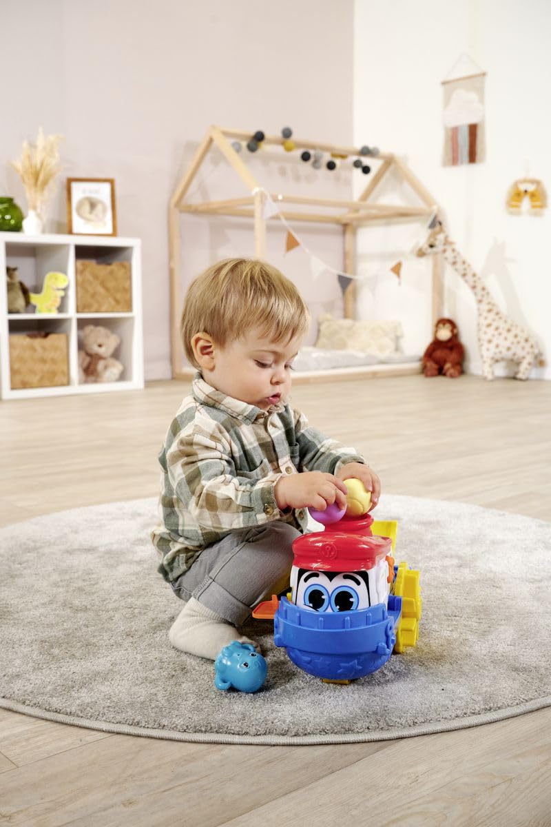 Dickie Toys ABC - Wasserspielzeug Sammy Splash - (30 cm) ab 1 Jahr, buntes Boot mit Zubehör & Spritzfunktion, Badespielzeug für Kinder & Babys ab 12 Monate