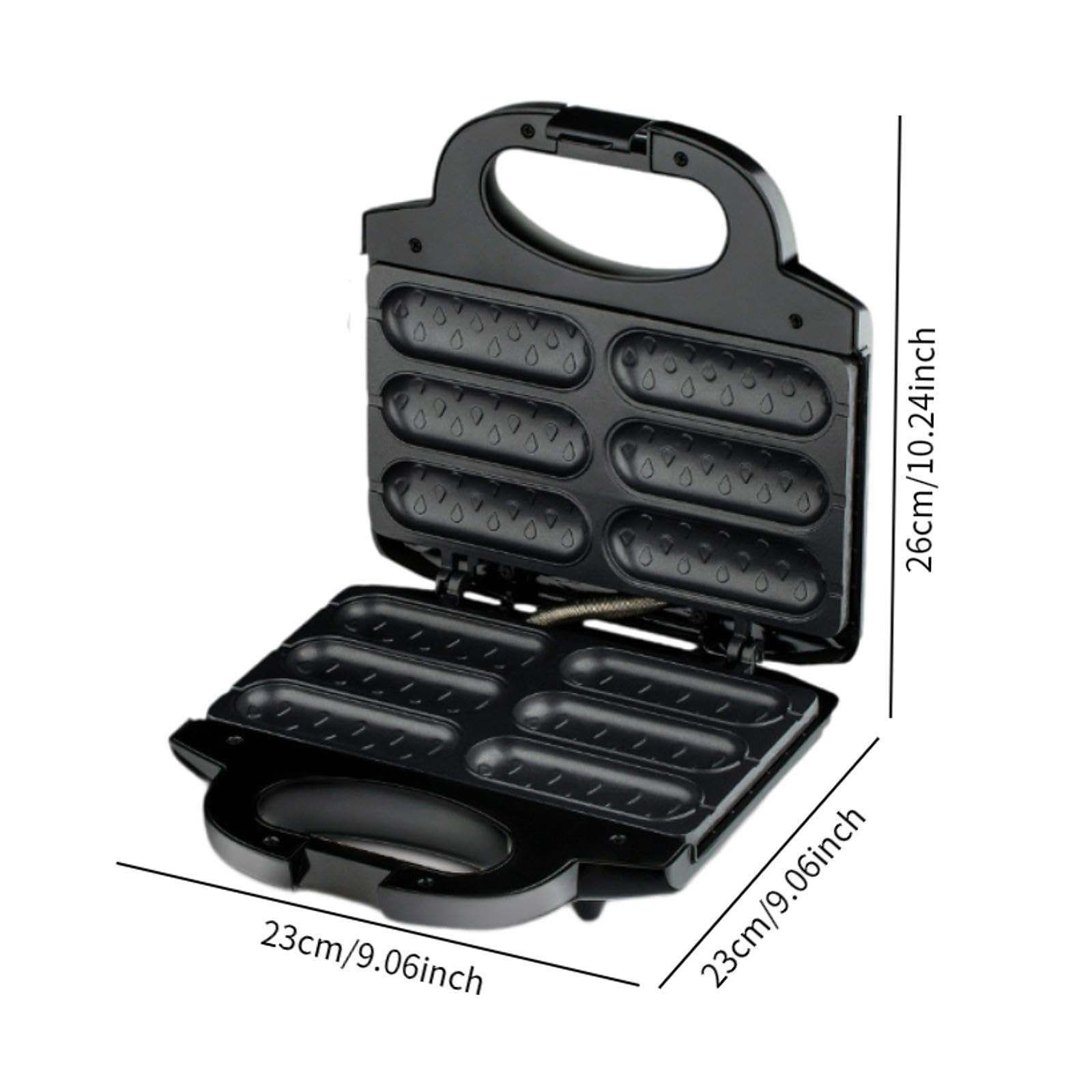 Máquina para Hacer Perritos Calientes, Máquina para Hacer Rebozadas, Multifuncional. Revestimiento Antiadherente, para Hacer Mismo, Máqu