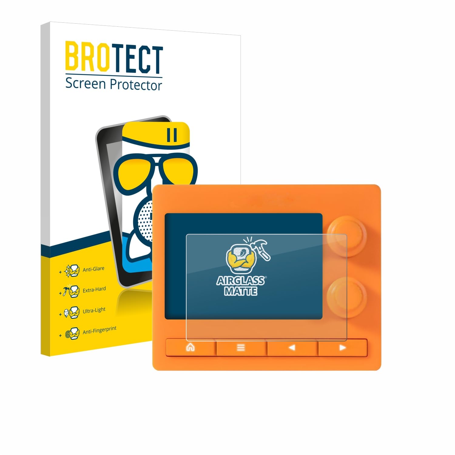 brotect Anti-Glare Glass Screen Protector Matte for 1010 Music Nanobox Tangerine - Anti-Scratch 9H Protection Film