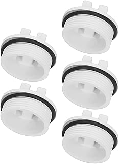 5 PCS 1,5 pol. Linha de Retorno de Spa de Piscina Com Rosca BujãO de Drenagem de Filtro de Piscina para Inverno Com Anel O para Piscinas de Inverno Durante O Inverno