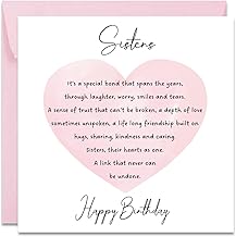 Printperfect - Sister Birthday Card For Her - Female - Sis Birthday Card - Special Sisters Cards For Women
