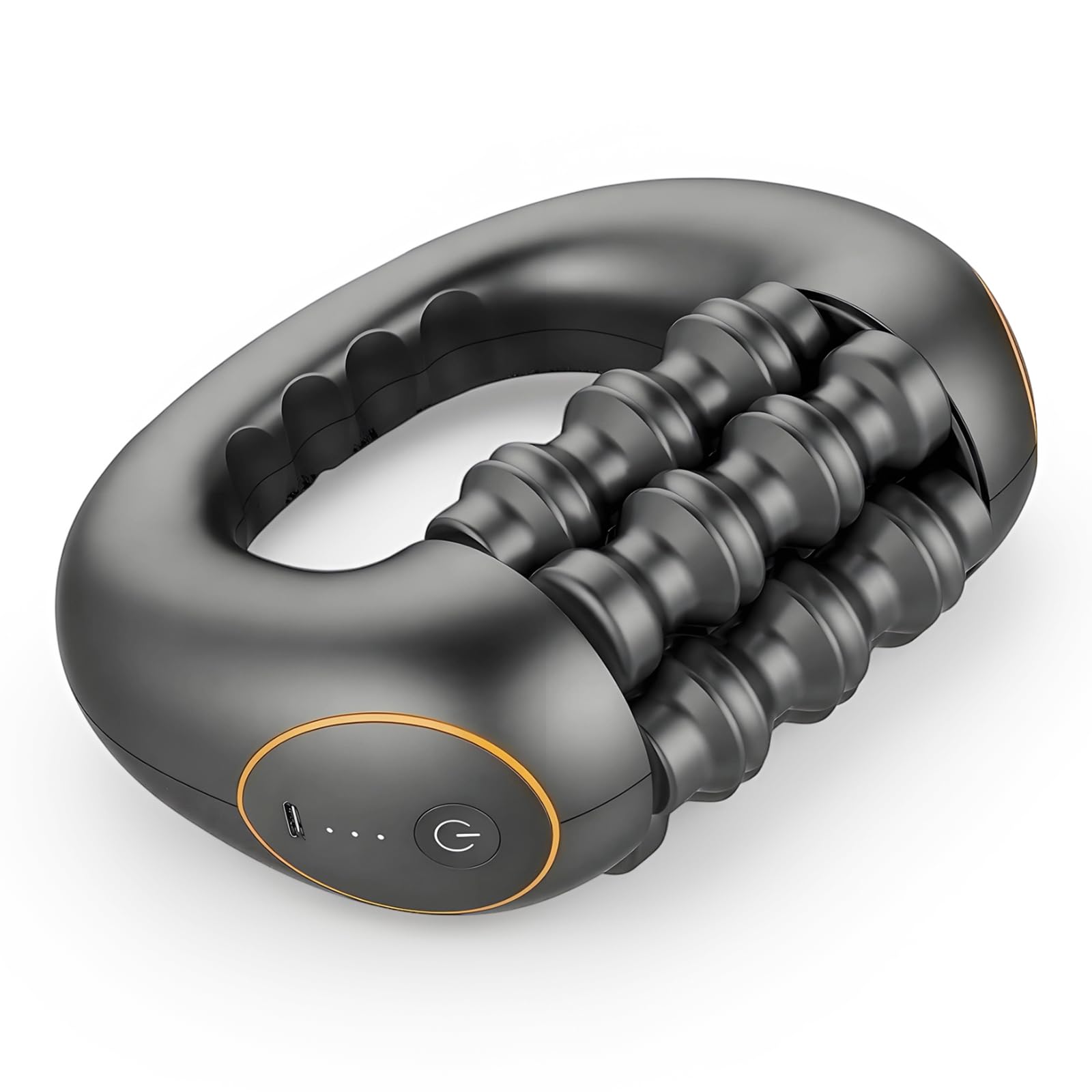 Marvixor Scult Roller, Design Bionico Intelligente a 6 Aste, Rullo di Massaggio Elettrico da 1800mAh, Rullo Muscolare Percussivo a 3 Velocità per Gambe, Schiena, Spalle (Nero-1PZ)