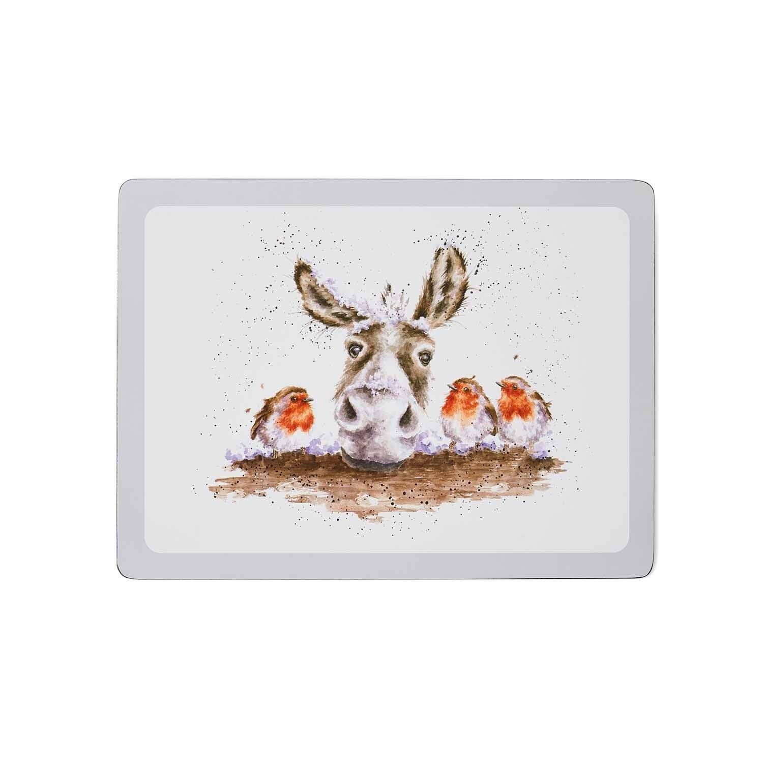 Pimpernel Wrendale Lot de 4 grands sets de table de Noël Code produit : X0010648976.