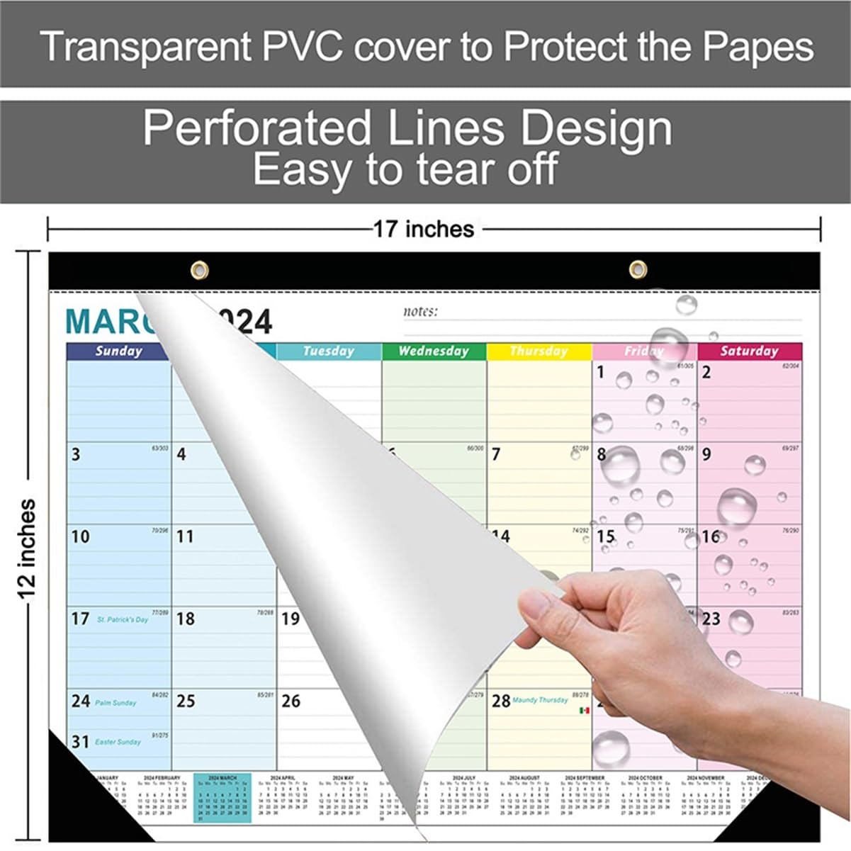 SIGEL J4603 Jolie Agenda à Spirale 2024, Glamorous Leaves, 16,8 X 21,5 Cm,  Couverture, image size:1201x1201