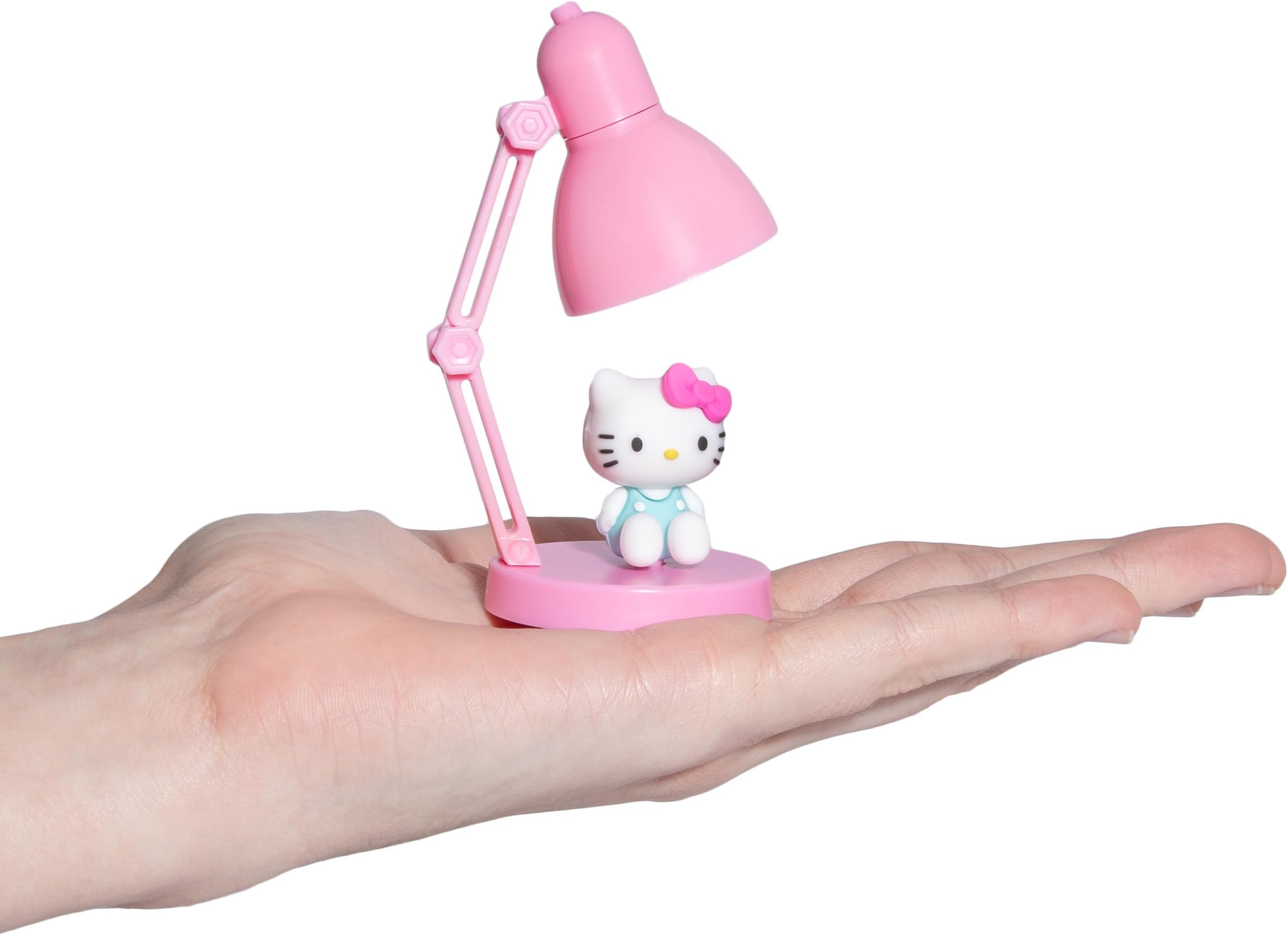 Blue Sky Studios Hello Kitty Mini Lamp with Toy Figure, Kawaii Desk Decor, Cute Collectible Gift - Hello Kitty