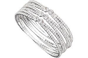 Lavish Bridal Crystal Rhinestone Arm Cuff