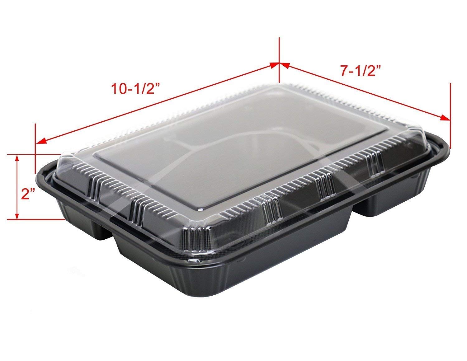Amazon.com: The 1 Black Plastic 5 Compartment Japanese Bento Box