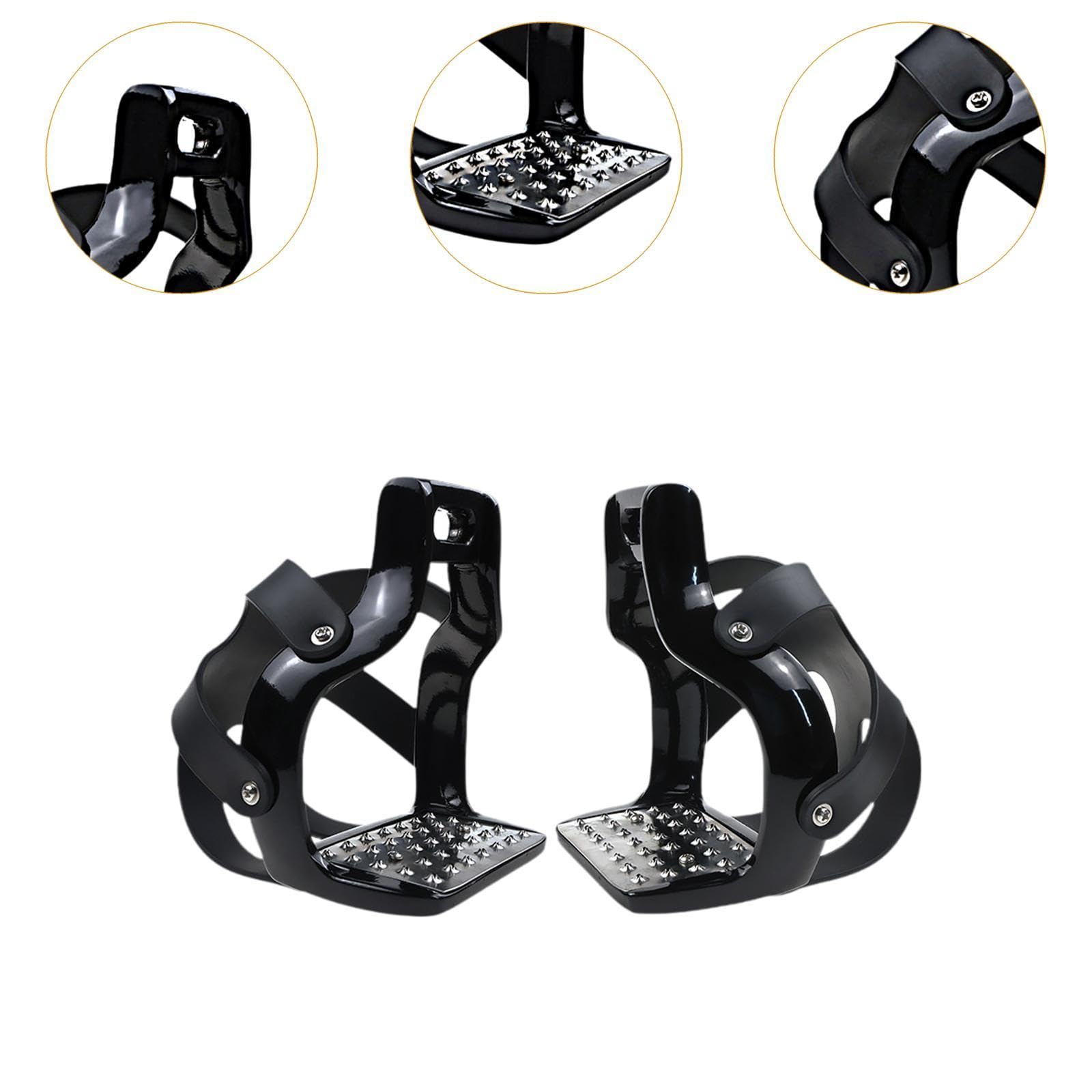 Amagogo Estribos para Montar, estribos ecuestres Antideslizantes Aluminio Calidad para Silla Montar Caballo para Actividades al