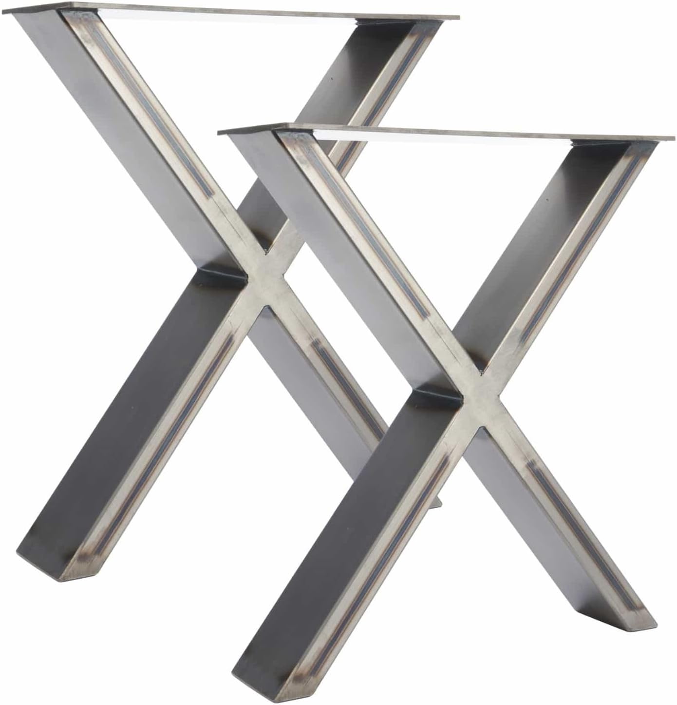The 'X' Design - 2 x Steel Table/Desk/Bench Pedestals