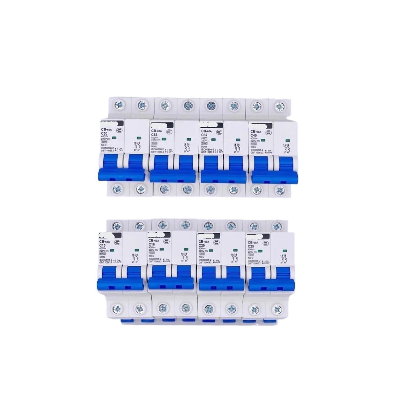 Disjoncteur miniature DC MCB 2P 10A compatible CHINT pour protection circuit electrique