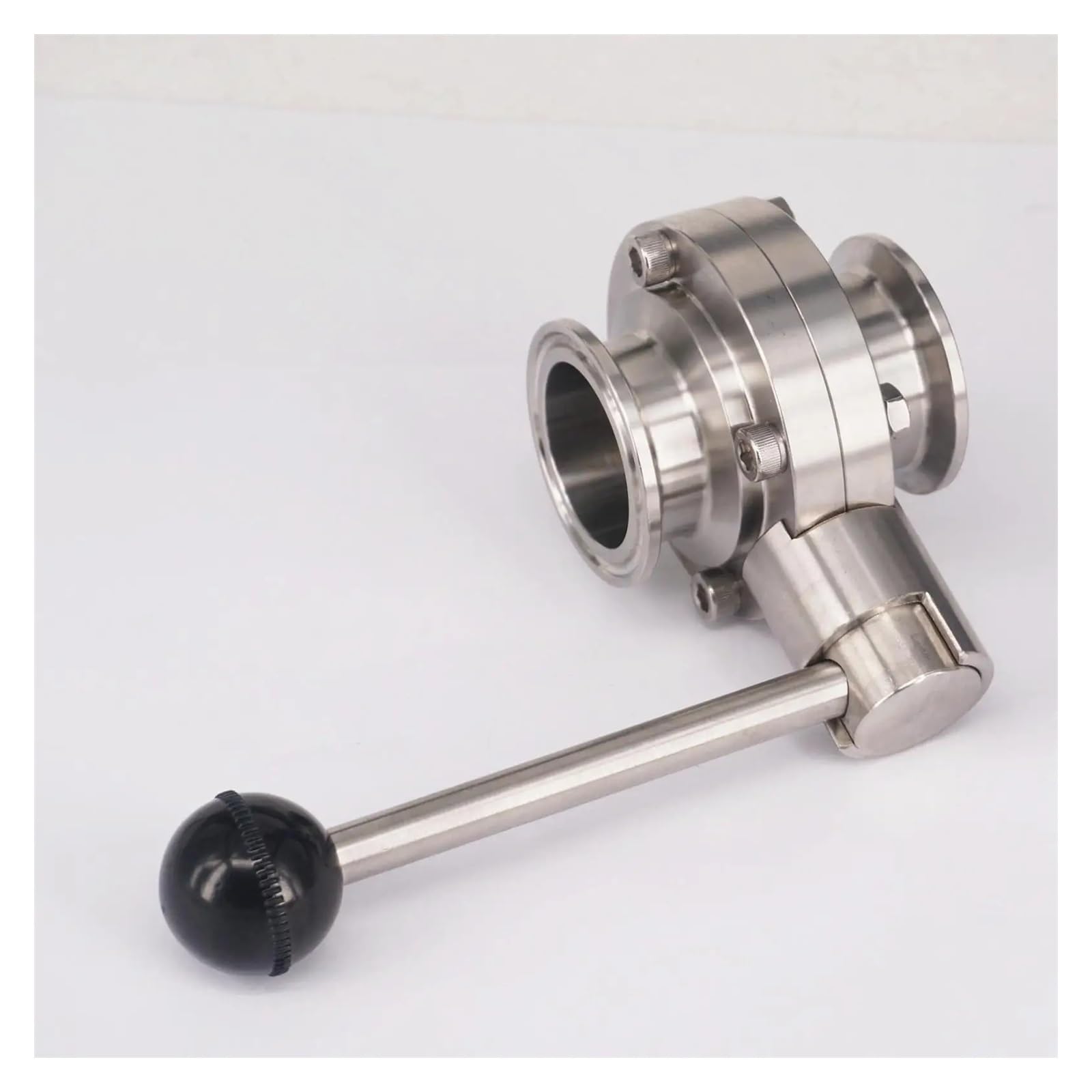 Czmdkexm One Color 1-1/2" 38Mm Sus304 Stainless Steel 1.5" Tri Clamp Flow Control Valve Beer Dairy Product