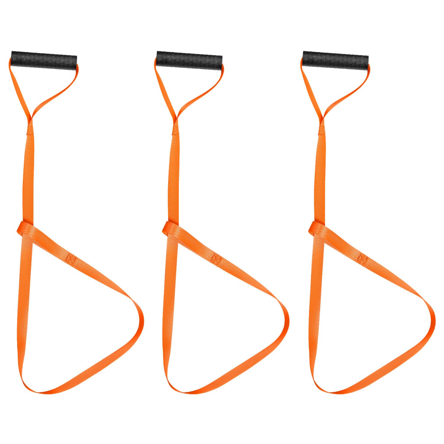 XIHIRCD Deer Drag 3 Piezas Naranja Arnés para Tirar de Venado con Lazo de Autobloqueo y Mango de Fácil Agarre Cuerda de Arrastre Accesorios de Caza