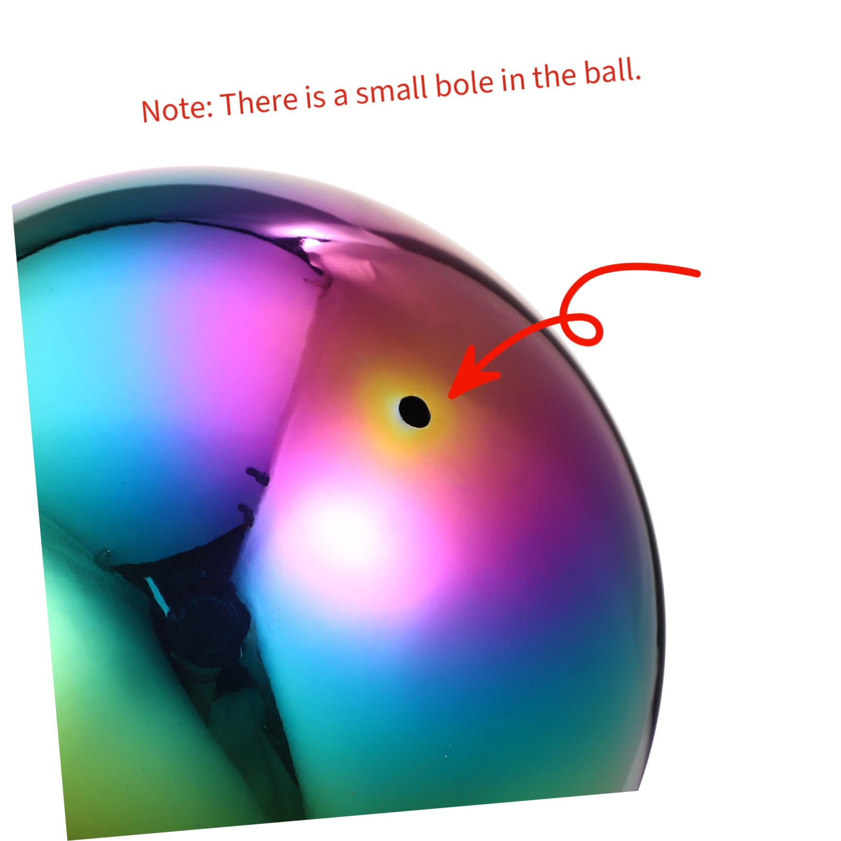 BESPORTBLE 6St reflektierender Ball im Freien edelstahlkugeln Dekoration Schlafzimmer Rasendeko aus Metall Rasendekorationen im Freien Ornament Christbaumschmuck blickende Sphären Spiegelball