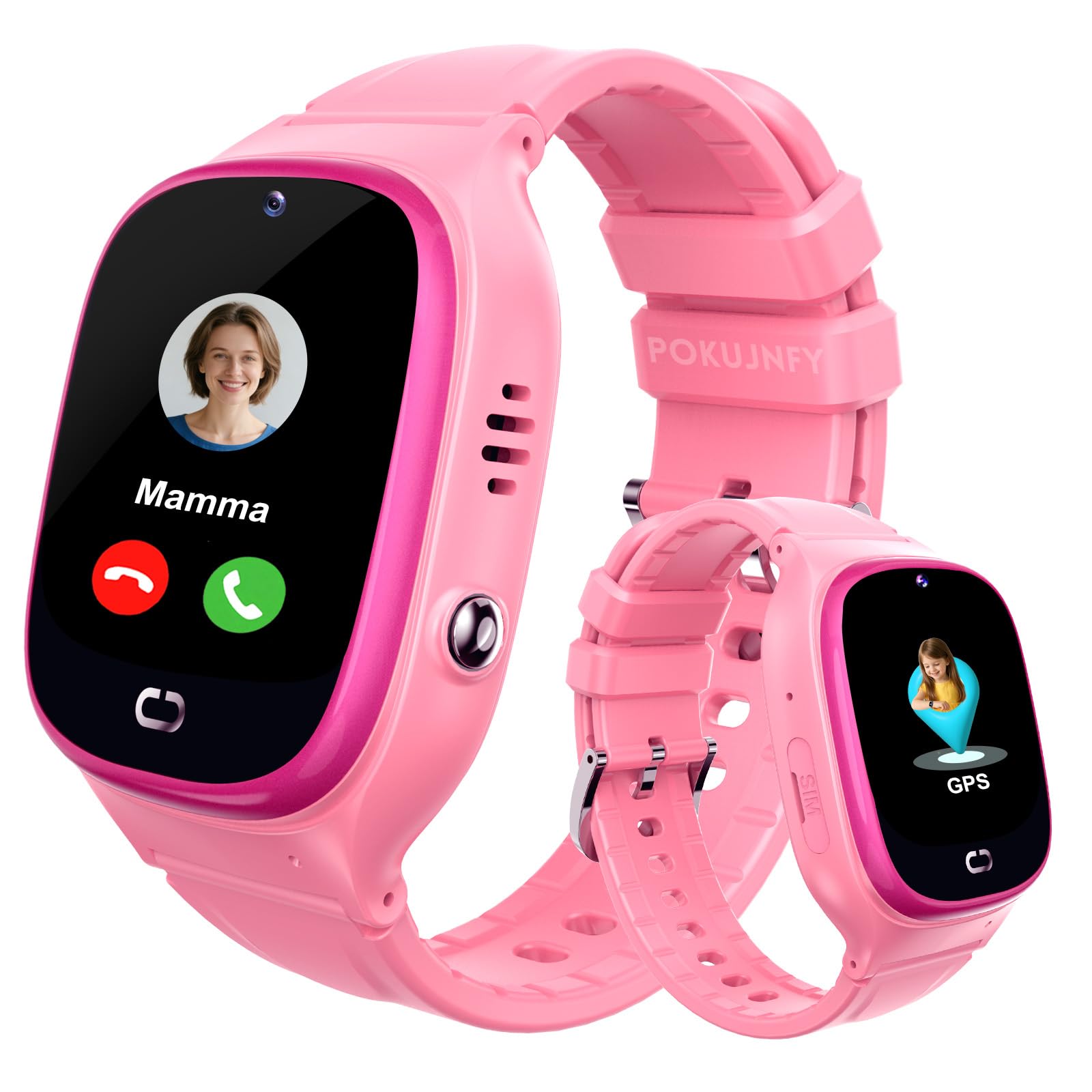 Smartwatch Bambini GPS Telefonate Chat SOS Contatti Sveglia | Giochi IP68 Impermeabile Modalità Classe Digitale Orologio Smartwatch Bambini Bambino Bambina Compleanno Regalo