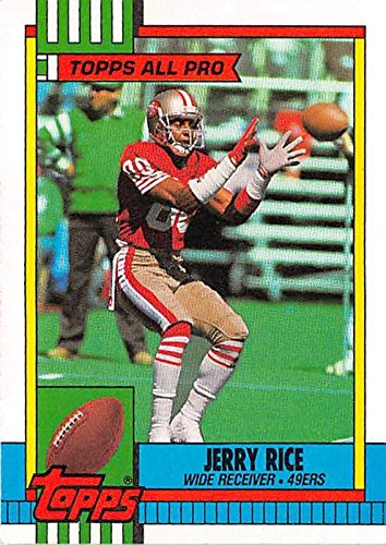 Jerry Rice football card (San Francisco 49ers Super Bowl Champion