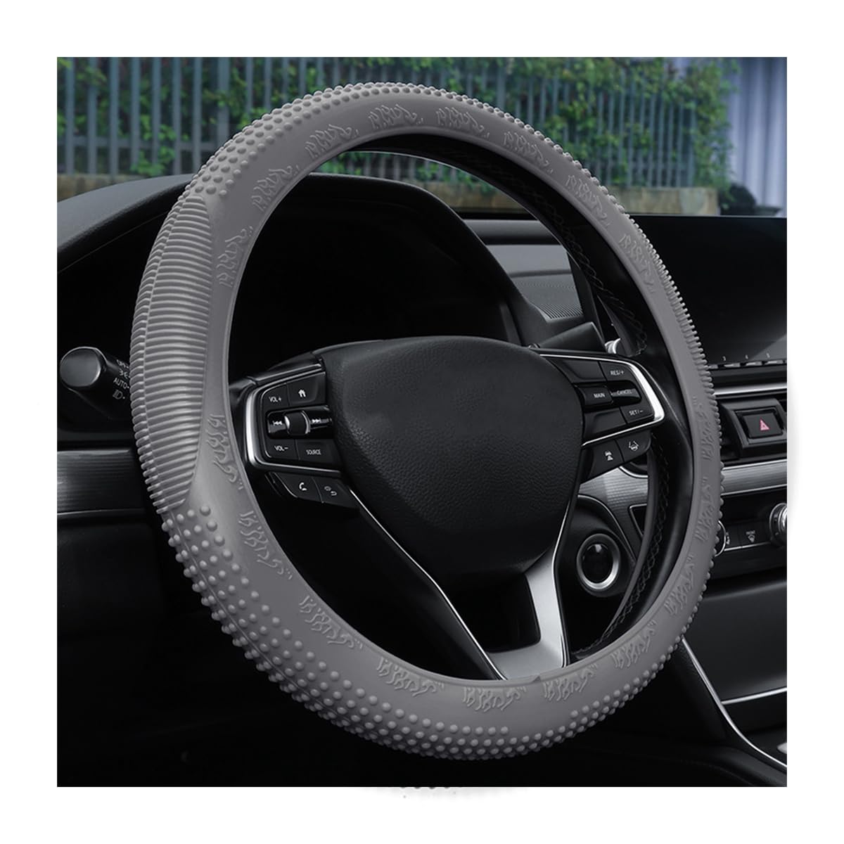 Bittwee Capa de volante, protetor de volante de silicone para carro, capas de roda