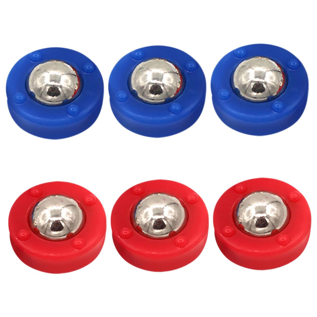 Sosoport Durable Shuffleboard Tabletop Accessories 6 for Shuffleboard Curling Game Pieces Suitable for Indoor/