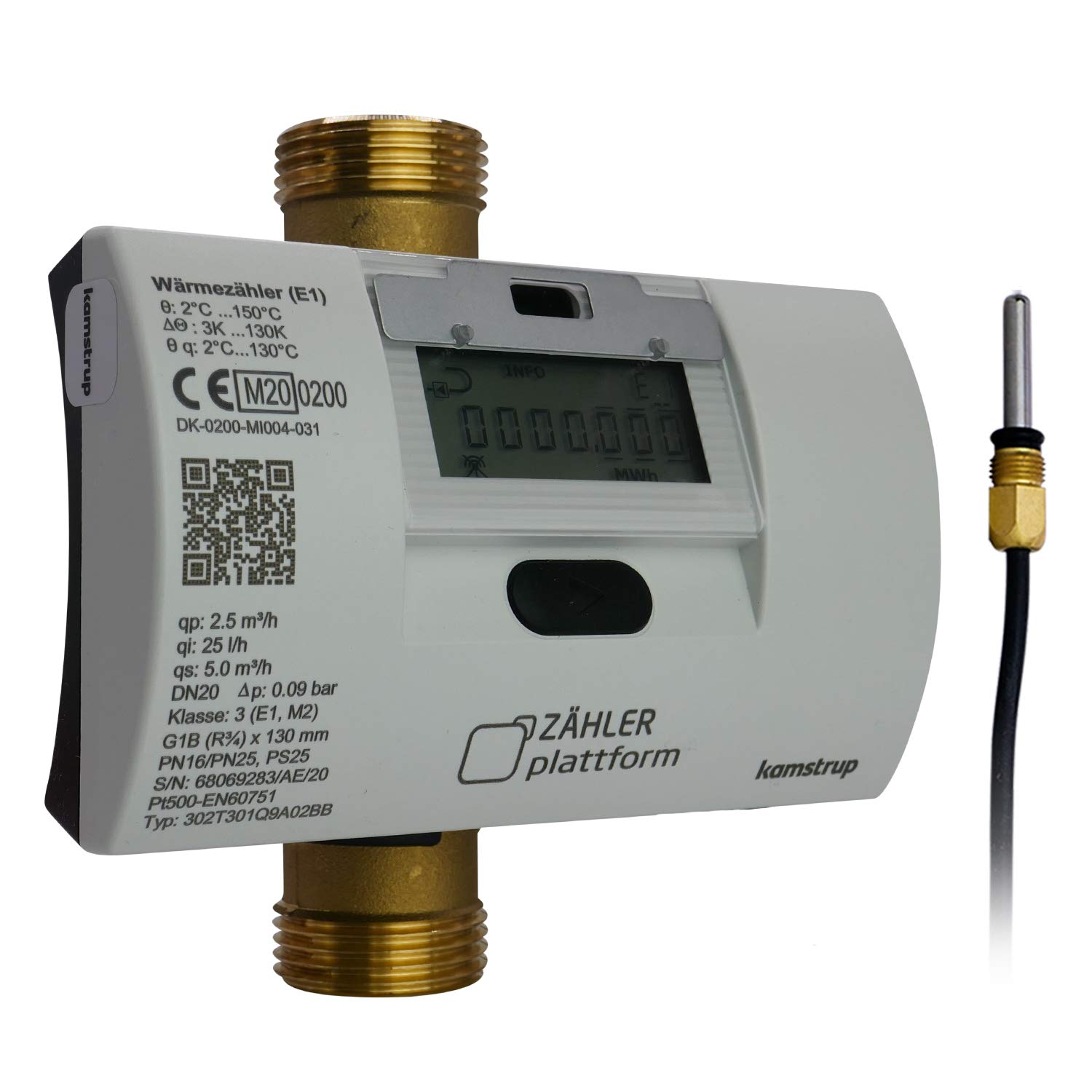 Ultraschall Wärmezähler MULTICAL® 303 Eichung 2026 Qn 2,5 m³/h, BL 130 mm, TF Ø 5,2
