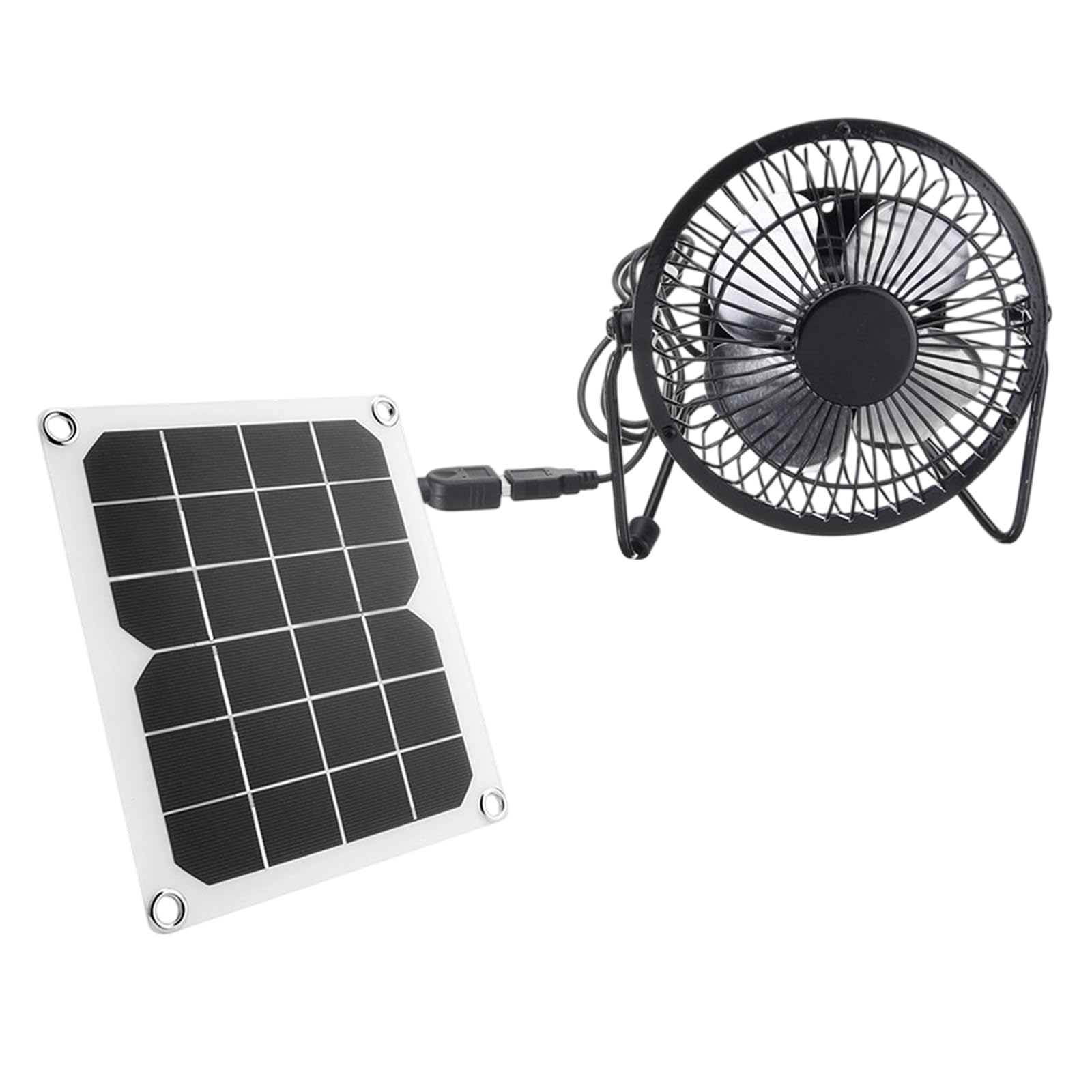 Solar Panel Exhaust Fan 10W USB for Outdoor Attics Pet Houses Rustproof Waterproofed Solars Fan