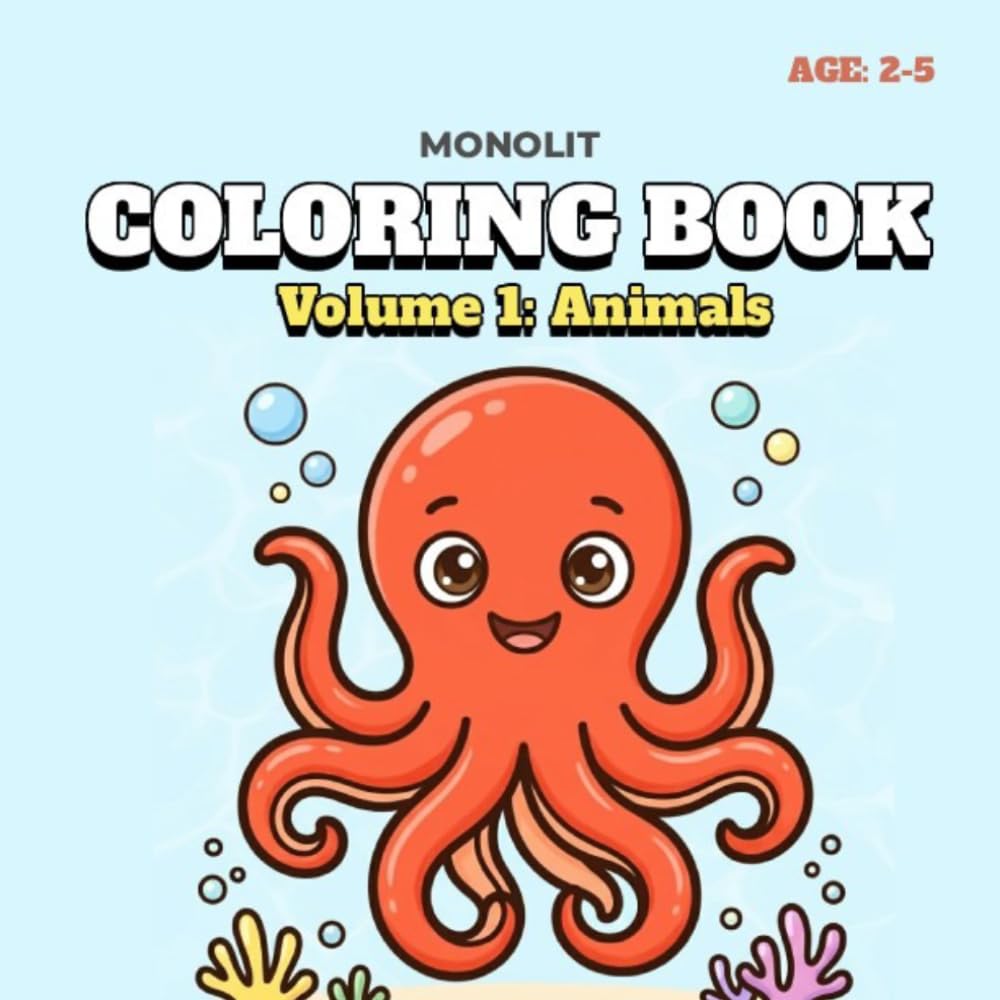 Coloring Book: Volume 1: Animals