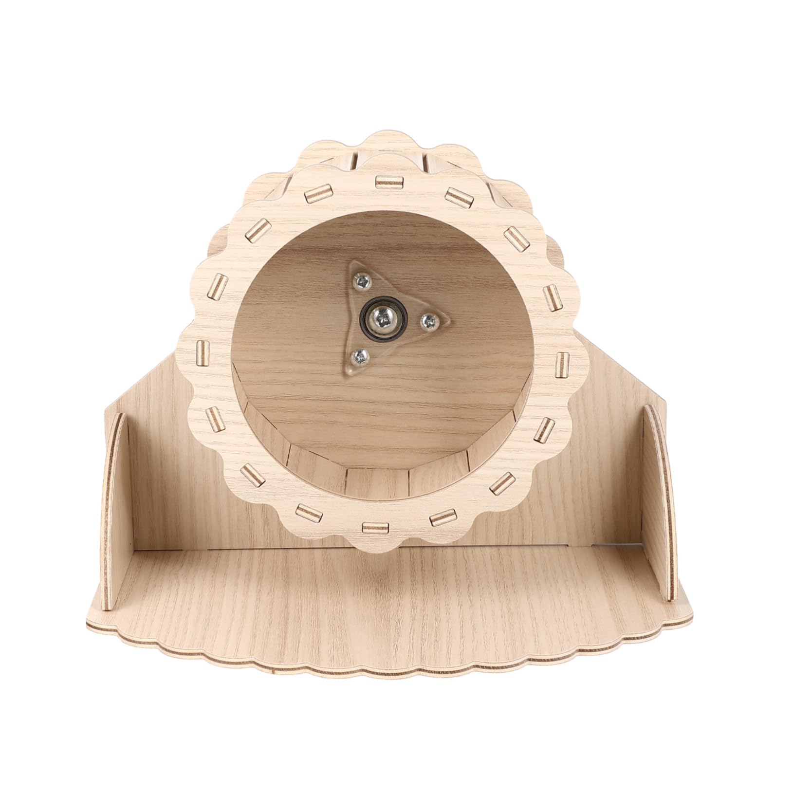 Totority Exercise Wheel for Hamsters Wooden Toy Quiet Running Wheel Enhance Pet Activity Ideal for Small Animals