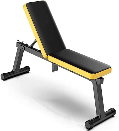 Adjustable Weight Bench - Fitness Dumbbell Bench - Weight Lifting Sit Up Ab Bench - Dumbbell Stool Folding - For Home Gym Workout FlatInclineDecline