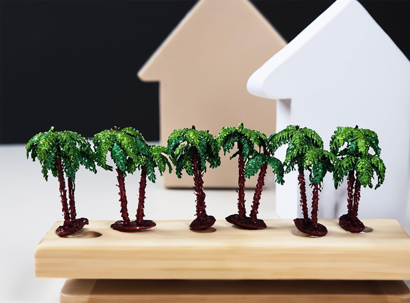 ARTBOX Artificial Mini Glittered Plastic Tree for Project Making