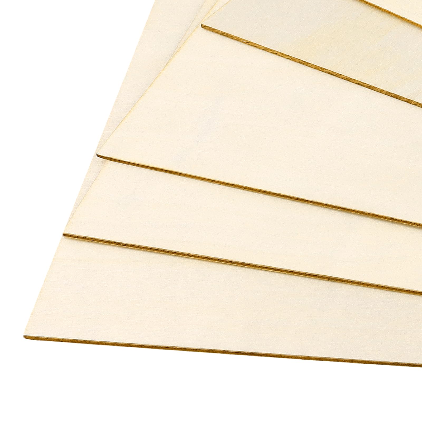24 Placas de Madera Contrachapada A4 300x200x2 mm, Madera de Álamo para Manualidades, Corte Láser, Pirograbado, Modelismo y Pintura