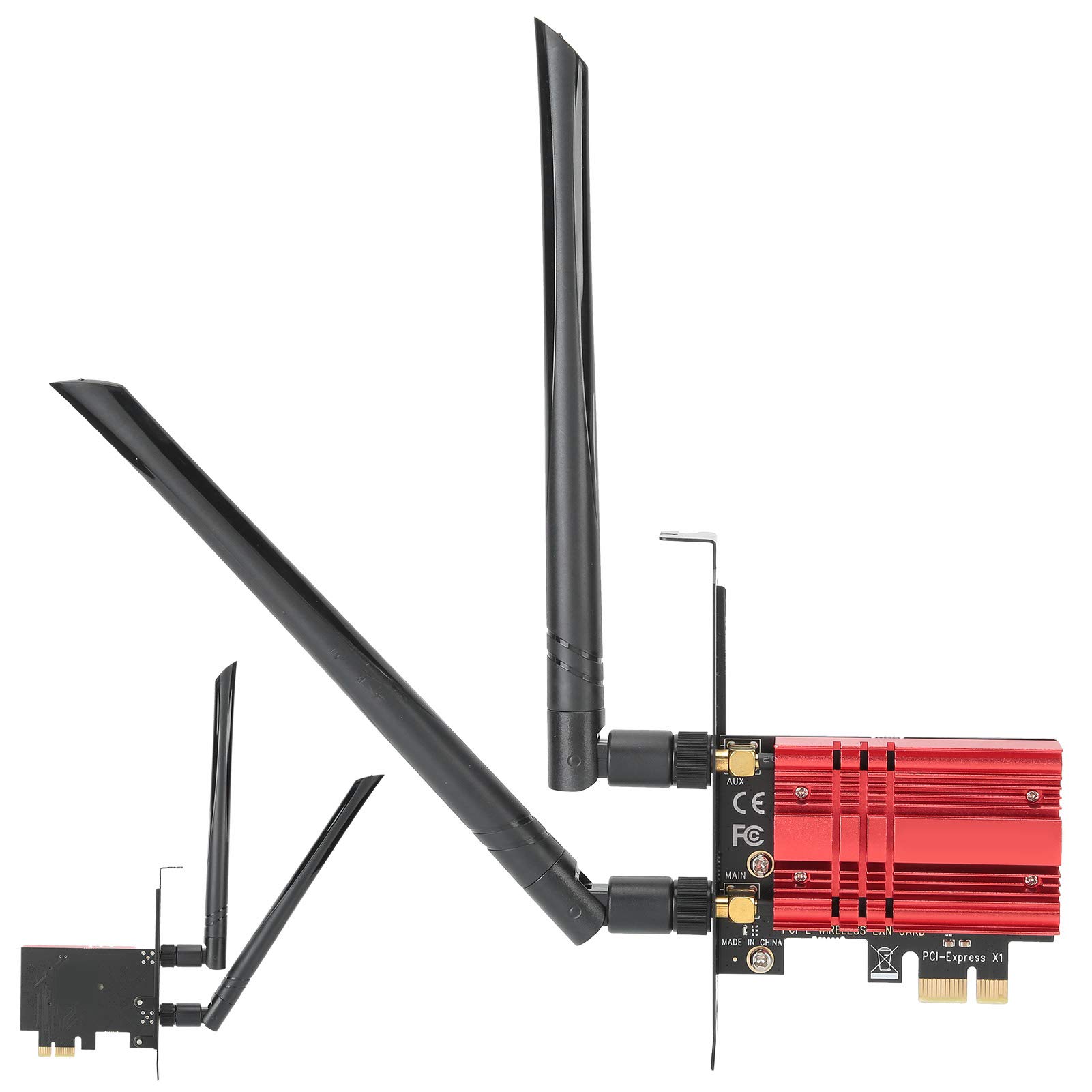 Carte Réseau Fil PCI E Adaptateur Wi-FI Double Bande AX200S BR