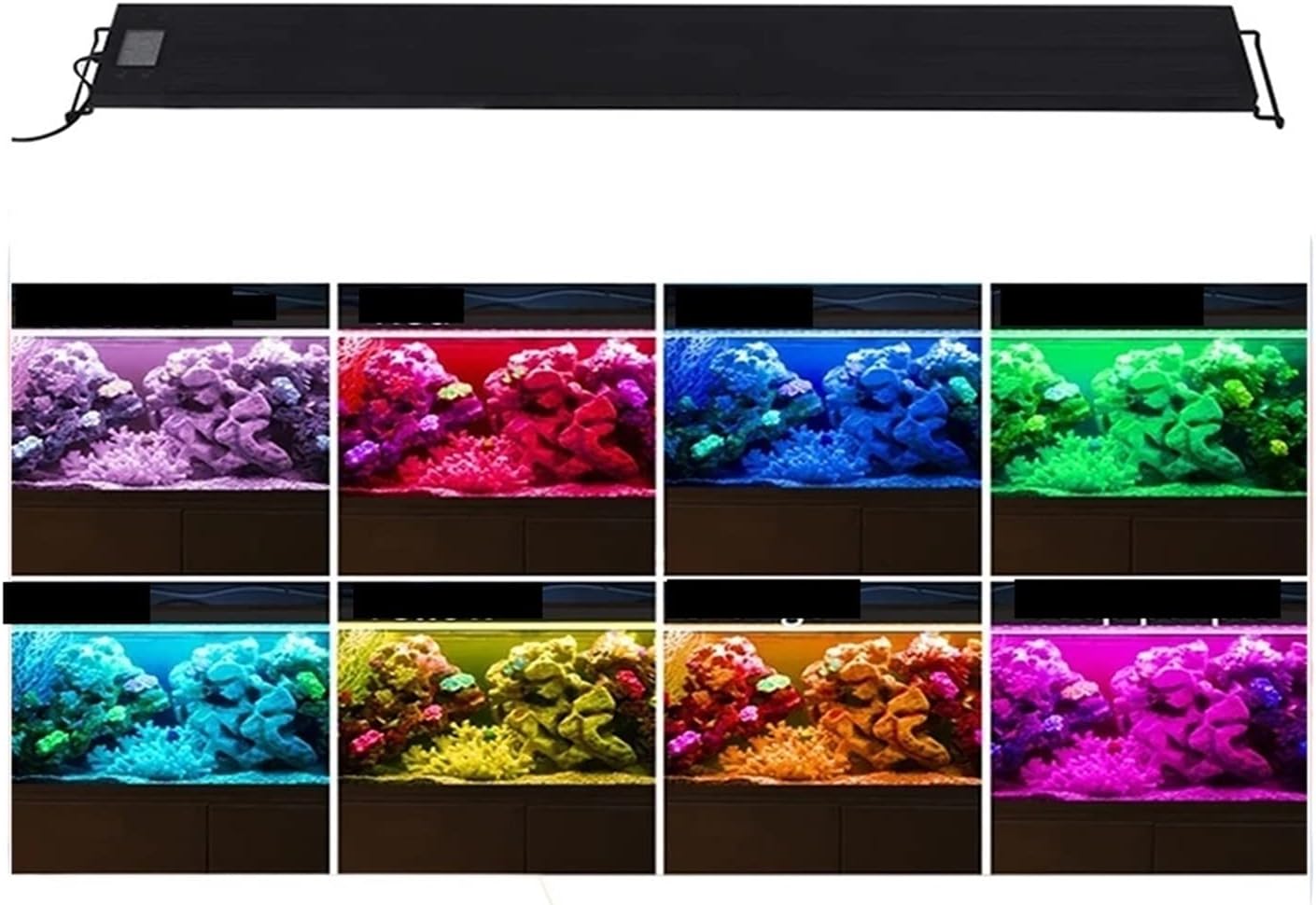 Couleurs Auto on Off Lumière d'aquarium Lumière de réservoir de ...