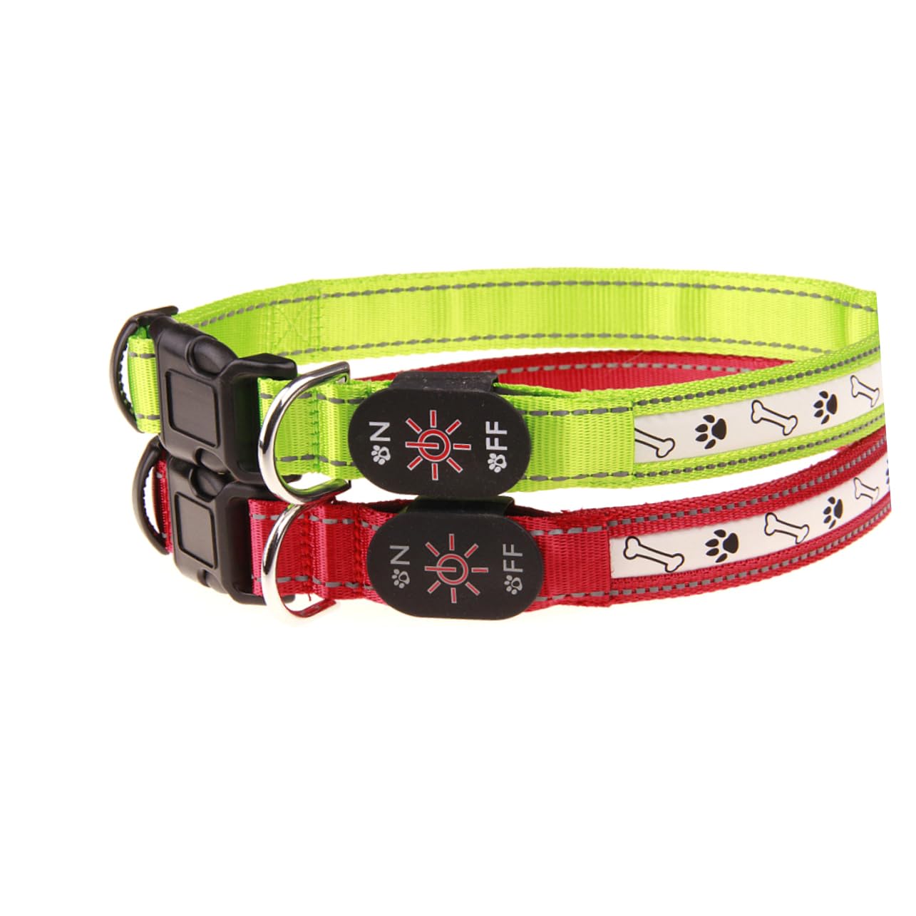 Angoily 3pezzi Collare Led Ricaricabile Per Cani Di Taglia Collana Pet Illuminata Con Luce Flash Per Sicurezza Notturna e Visibile Al Buio