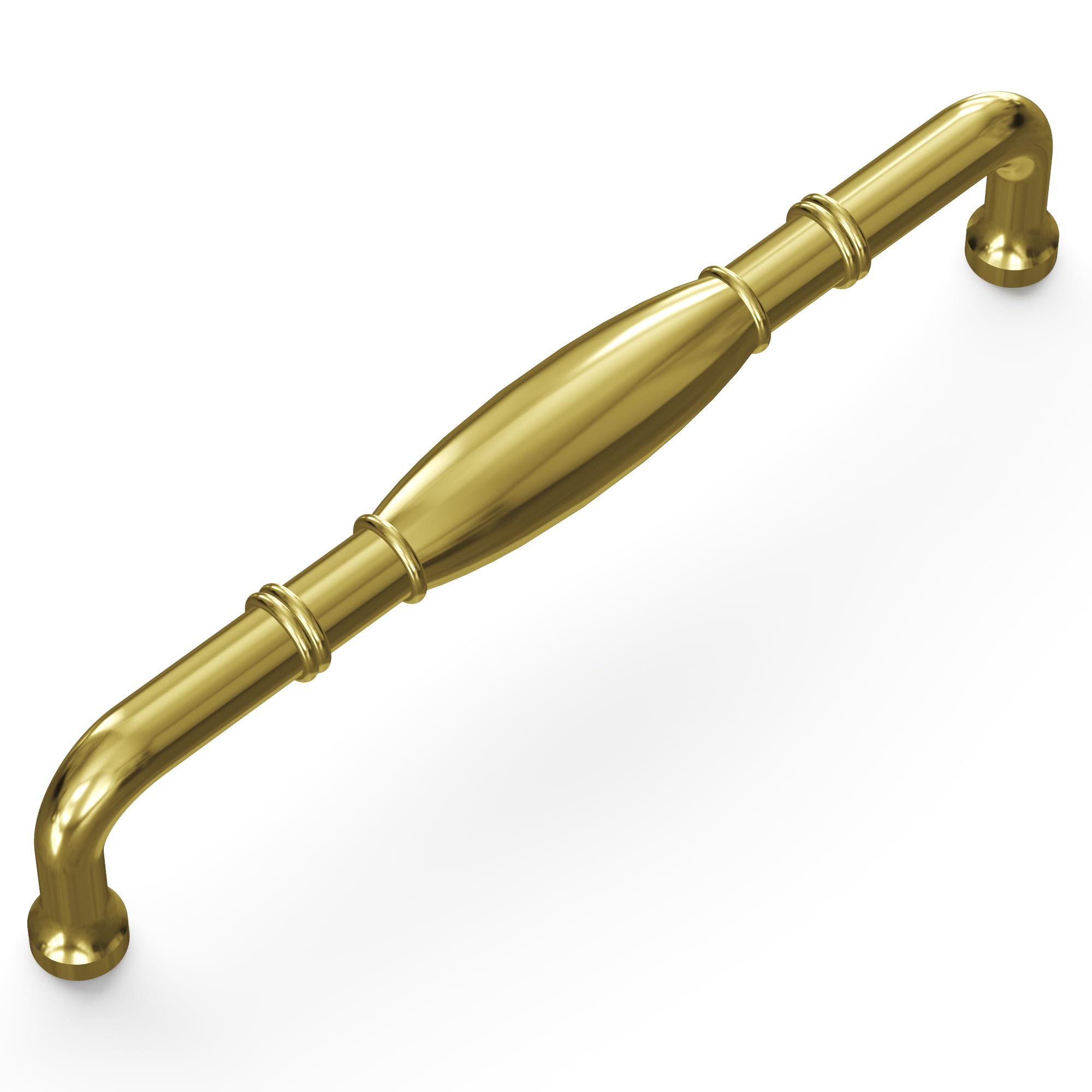 Hickory Hardware P3052-PB Williamsburg Cabinet Pull, 5.3937-Inch, Polished Brass, 5.3937 Inch - Image 2