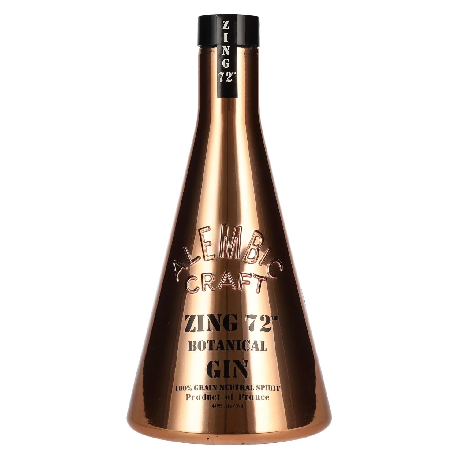 Zing 72 Botanical Gin - Award Winning Lightly Flavoured Gin - Gin Gifts - Make Delicious Gin Cocktails - 40% ABV - 70cl - Limited Edition Bottle