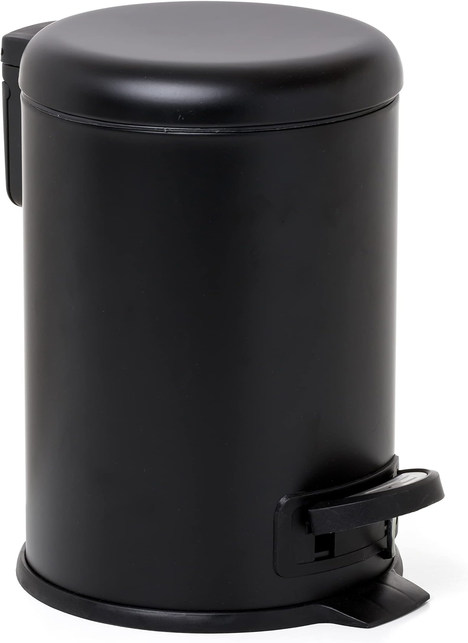 Lot De 2 Corbeilles à Pédale Carrées - Harbour Housewares 3L - Acier Inoxydable Noir - Salle De Bain