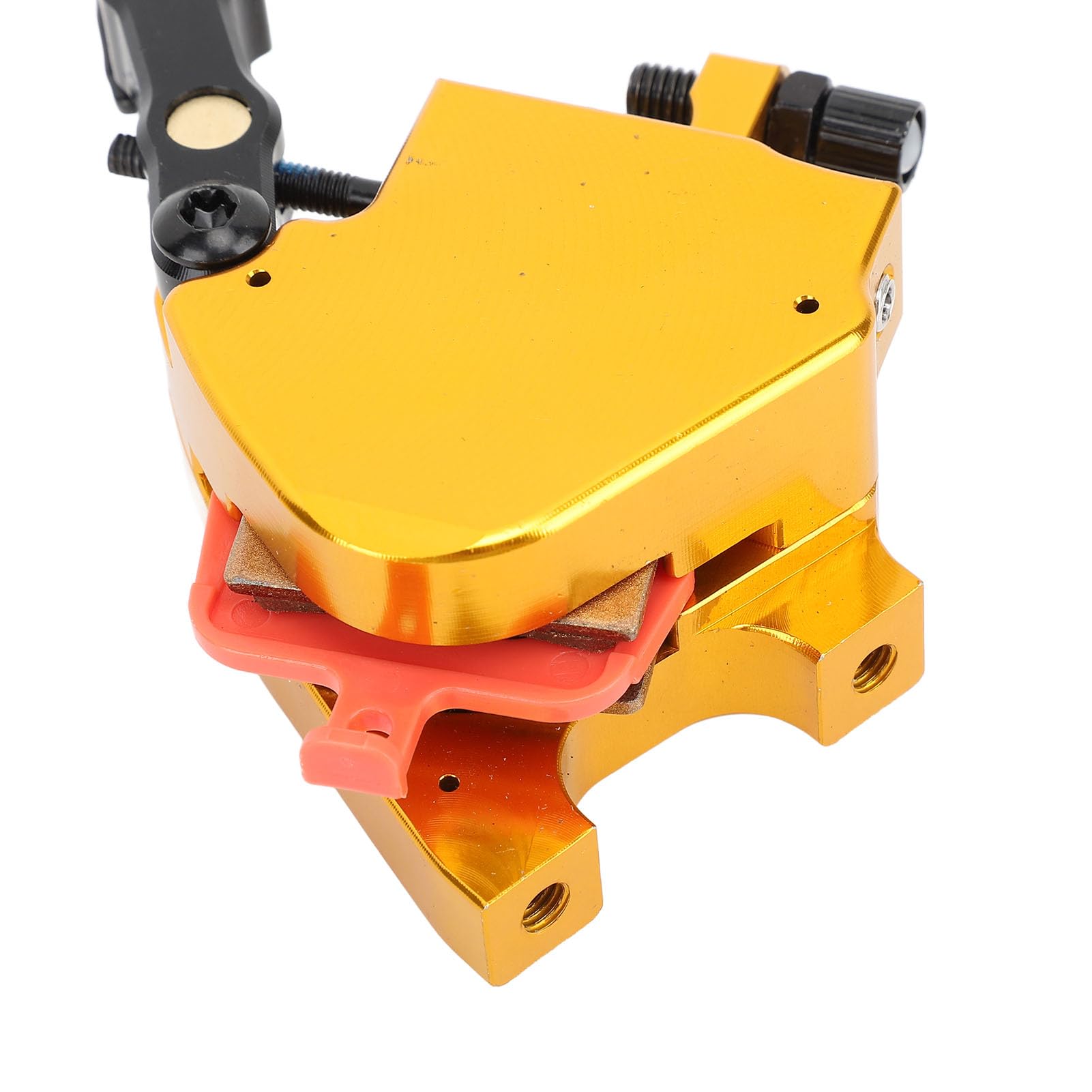 Generic Zacisk Hamulca Tarczowego Roweru Zacisk Hamulca Tarczowego Roweru Szosowego ze Stopu Aluminium Pasuje do Tarcz 140 Mm i 160 Mm Przewód Hydrauliczny Ciągnięcie Przodu i Tyłu Zastosowanie dla