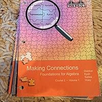 Making Connections Foundations for Algebra Course 2 Volume 1 1603280383 Book Cover