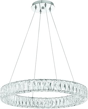 Crystorama Kinsley LED Polished Chrome Pendant