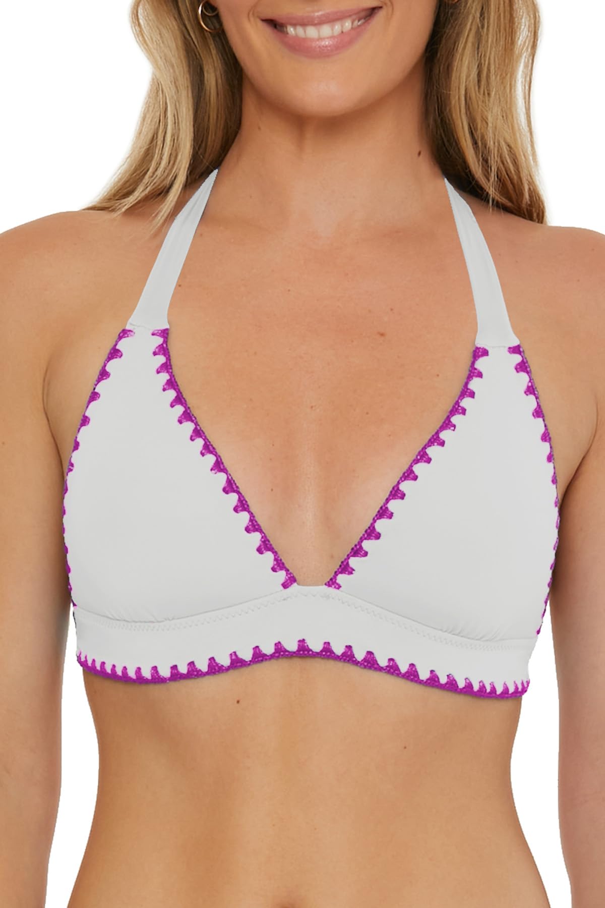 Lucky Brand Marbella - Bikini da Donna, con Allacciatura sul Retro, Regolabile Parte Superiore del Bikini Donna