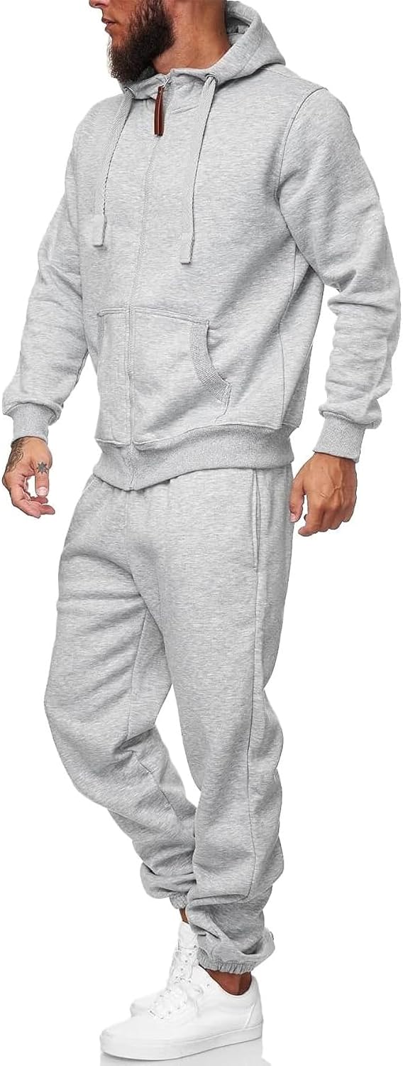 Sweatsuits for Men 2 Piece Men's Jogging Tracksuit Set Hoodie Casual Athletic Long Sleeve Zipper Suit Set - Image 3