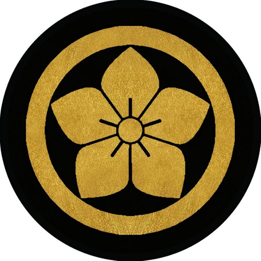 香 6）江戸時代の金蒔絵松に桔梗紋の円筒形中蓋付 香 6）江戸時代の金