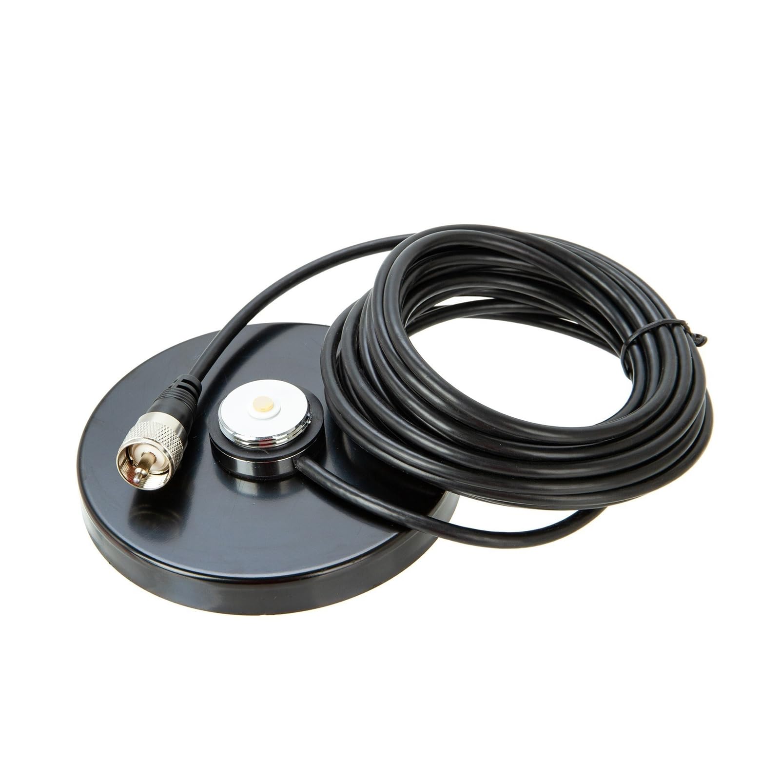 Aggiornamenti Base per antenne magnetiche da 12 cm Base aspirazione per antenne con Cavo coassiale RG58 da 5 M Miglioramento della Radio Mobile per Supporto QYT TYT