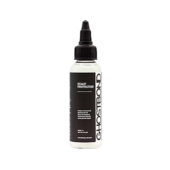 GHOSTBOND Scalp Protector - Sensitive Skin Barrier & Sweat Shield for Lace Front Wigs, Toupees & Hair Systems, Aloe Vera Infused Prep for Wig Adhesive - Protects Scalp & Extends Hold - 2 fl oz