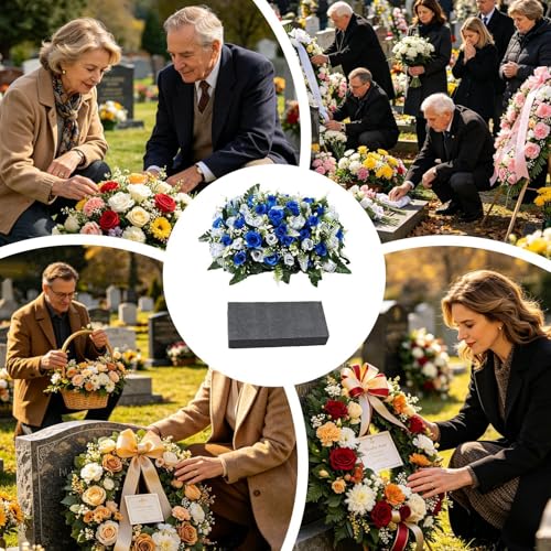 Fleurs de cimetière pour lieu de tombe résistantes aux UV et intempéries