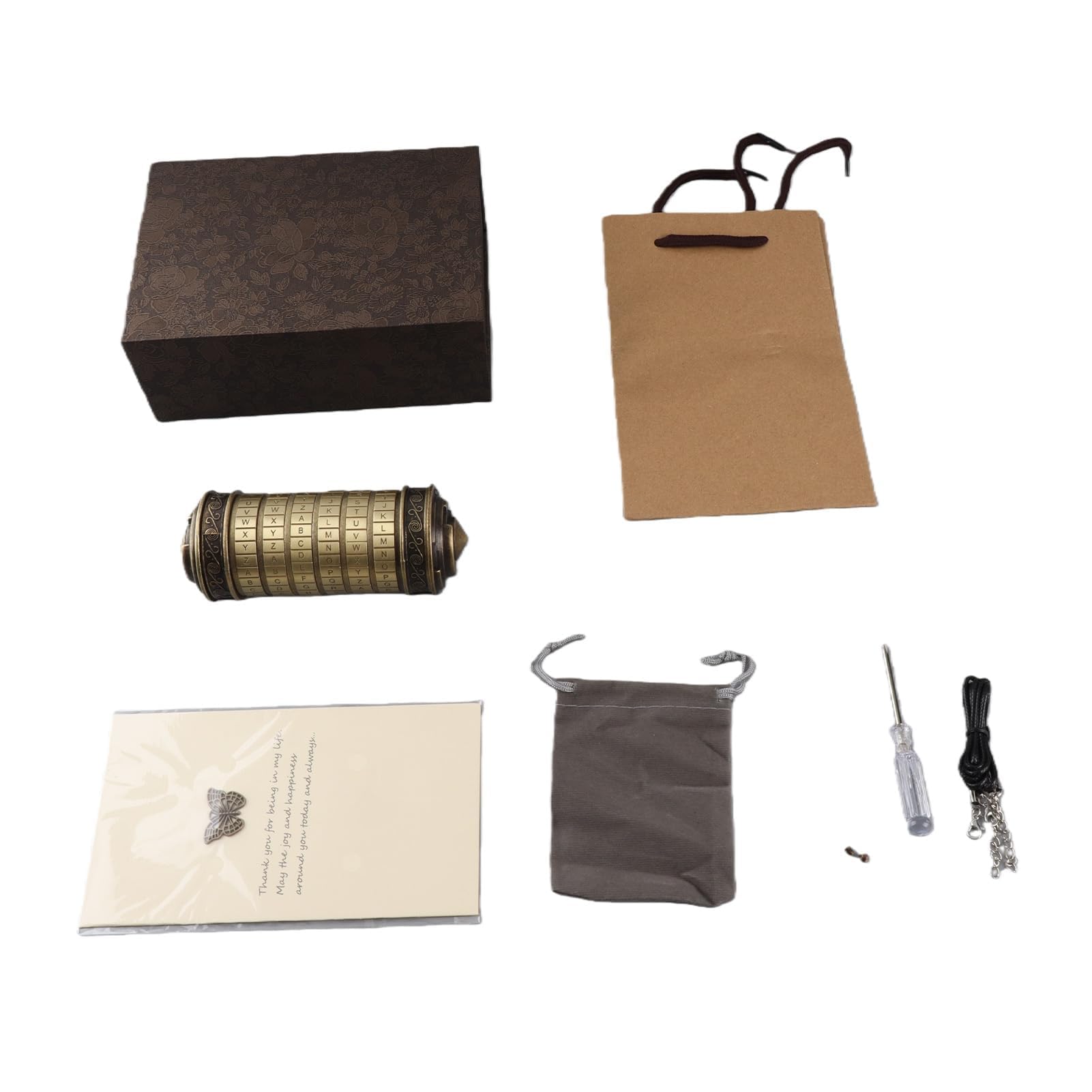 Léonard de Vinci Code Jouet Rétro Da Vinci Code Mini Cryptex pour Noël Saint Valentin Cadeaux d'anniversaire Les Plus Intéressants