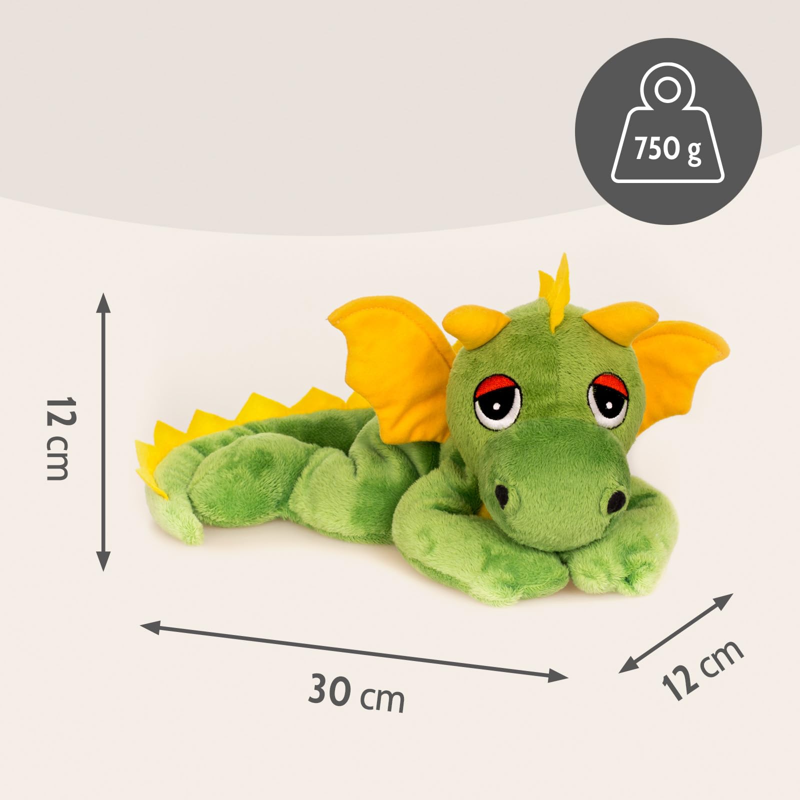 Habibi Plush Calor Dragón Verde