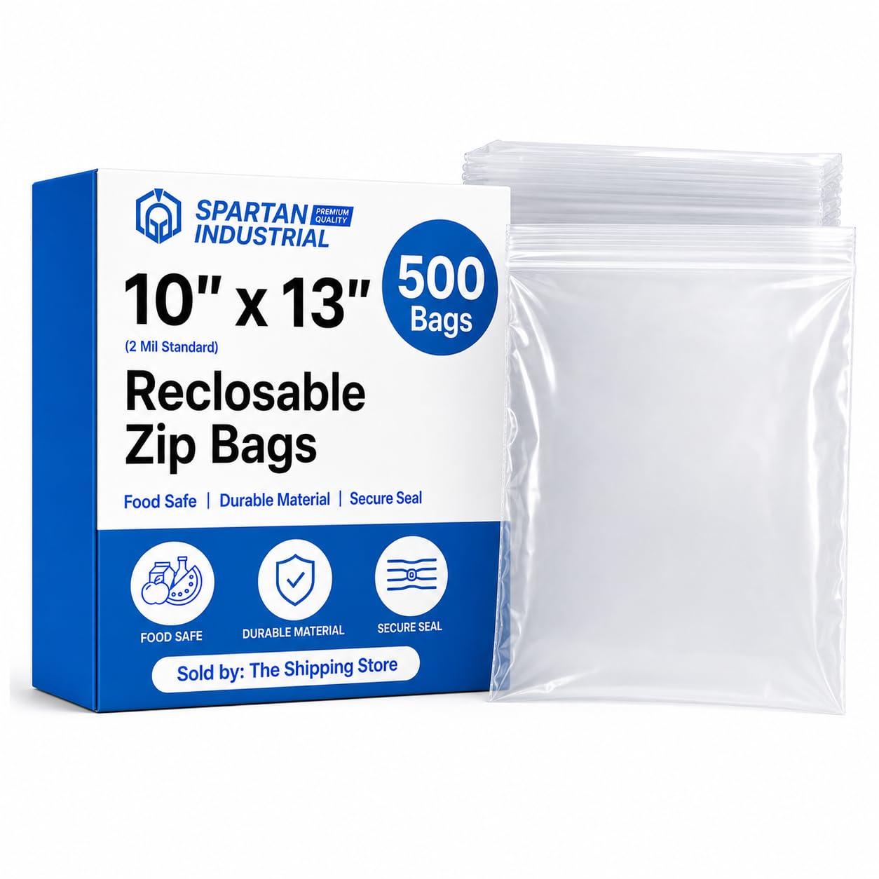 Amazon.com: Spartan Industrial - 10” X 13” (500 Count) 2 Mil Clear