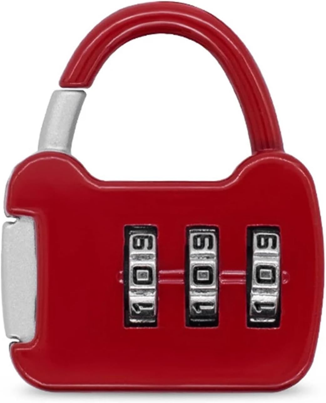 Color Mini Password Padlock Trolley Case Password Combination Lock Cabinet Password Lock 1Pcs(Red)